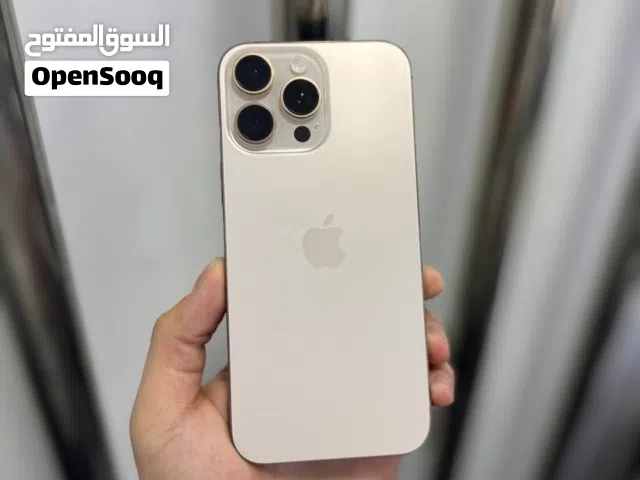 ايفون 16 برو ماكس 256 جيجا لون ديزرت بطارية 93% مش مفتوح نظيف ومكفول الشاشة فيها خدوش بسيطة