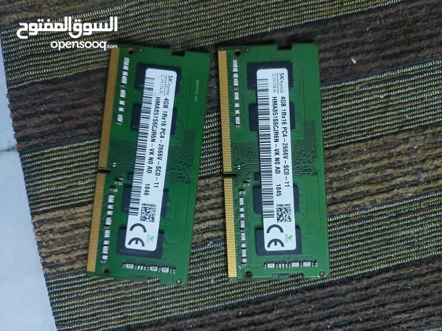 رامات حبتين 4G DDR4 بسعر ممتاز  للابتوب