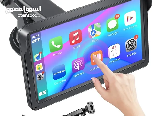 شاشة سيارة لمس 7 بوصة بلوتوث و وايفاي و ذاكرة وفلاشه وUSB و ريموت