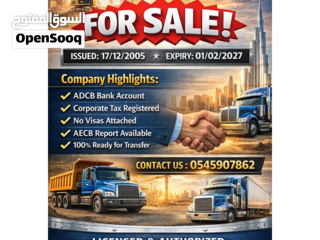 GENERAL CONTRACTING AND TRANSPORT - L.L.C - S.P.C            FOR SALE!