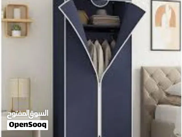 Cupboard Portable wardrobe with 2 storage spaces, durable clothes storage wardrobe, space saving