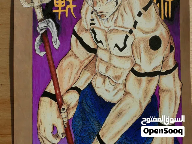 رسمتي لشخصية سوكونا لوحة واحدة   قياس 42×29