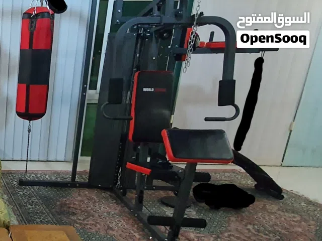 جهاز هوم جيم Home gym من الشركه العالميه world fitness,اربع محطات 70kg،للبيع او بدل على كروس كهربائي