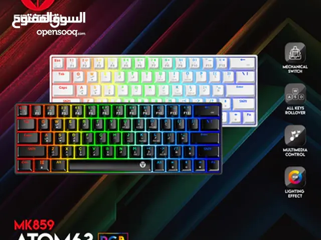 كيبورد ميكانيكي فانتيك Fantech Atom63 MK859 Mechanical Gaming Keyboard Arabic/English