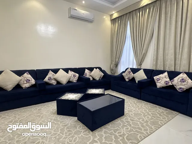 كنب مجلس ازرق انيق وعصري