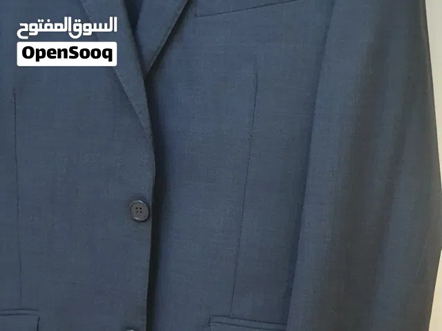 بدلة رسمي ماركة أومبريو أرماني جديدة مقاس 48 size رمادي غامق مخضر قليلا