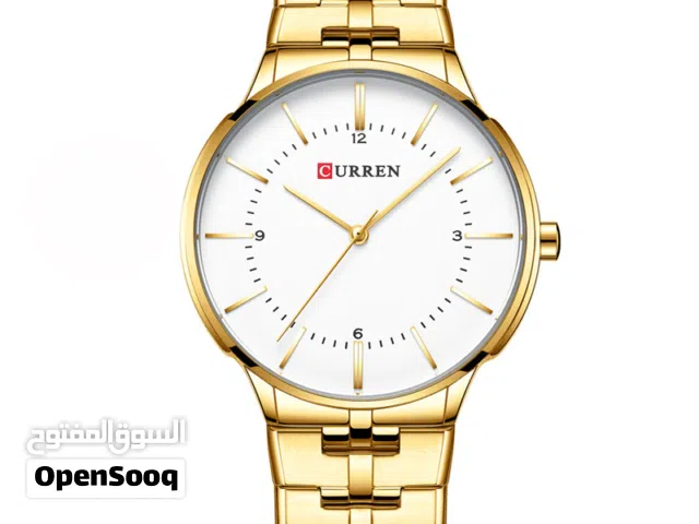 Men golden curren watch