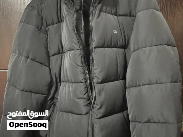 جاكيت كالفن كلاين لون اسود اصلي قياس XL جديد