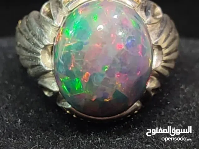 Men's ring made of gold and silver