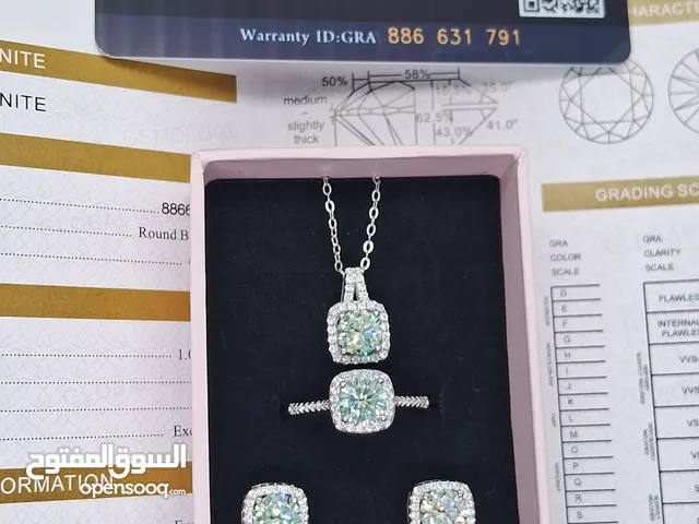 Diamond moissanite Set (8 certificates) طقم الماس مويسانايت مع الشهائد
