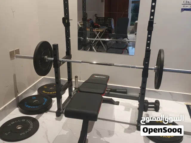 Yalla Bumper weights set 120kg and Rack