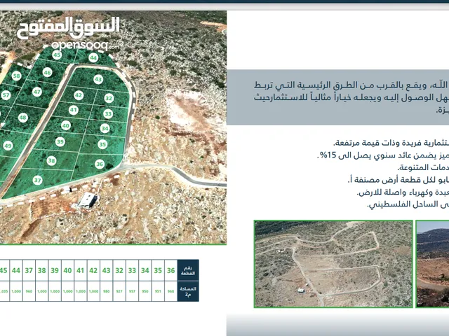 Mixed Use Land for Sale in Salfit Farkha