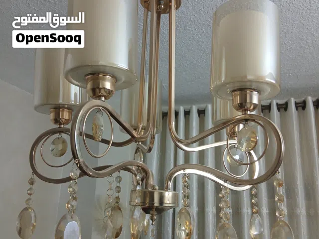 ثريه كرستال خماسي بحاله جيده جدا