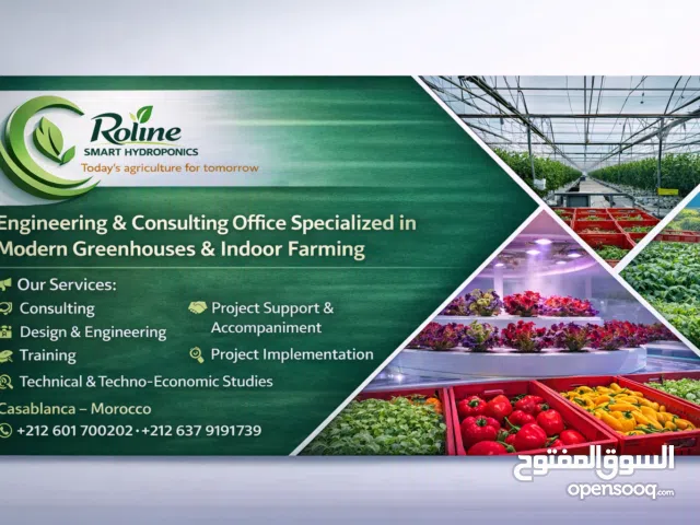 مكتب دراسات – التكوين الزراعي والابتكار في المزارع الحديثة