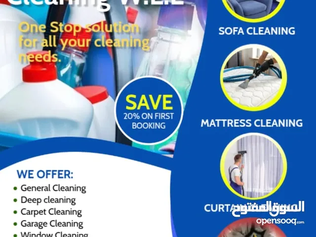 General Cleaning / Deep Cleaning / Sofa Cleaning / Mattress Cleaning