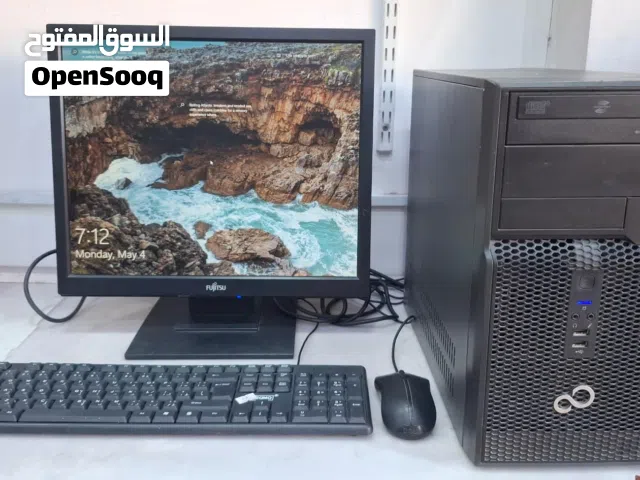 FUJITSU Core i5 Computer Set 19" HD Multimedia Monitor 4GB RAM + 500GB HDD Win 10 Pro Ready to Use