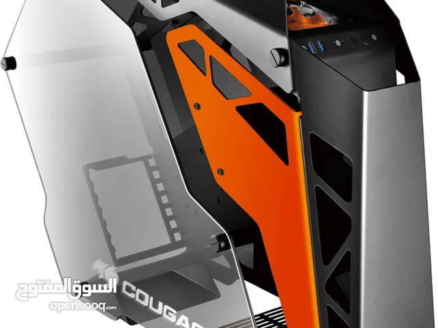 cougar gaming case with many accessories