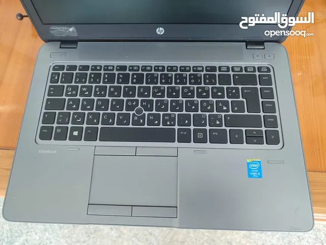 HP Elitebook 840 G2 Core i5 5300U 2.3 GHz  Ram 8 G Hard 256 كارت شاشة داخلي 4 كيكا  وندوز 10 برو