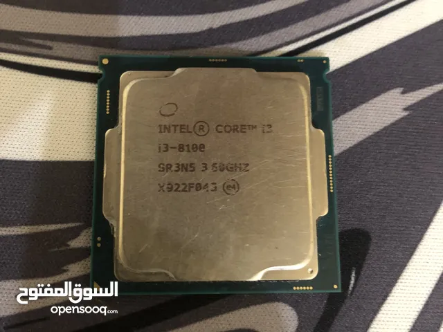 معالج من شركة Intel نوع Core i3-8100 جديد و السعر ثابت !!!