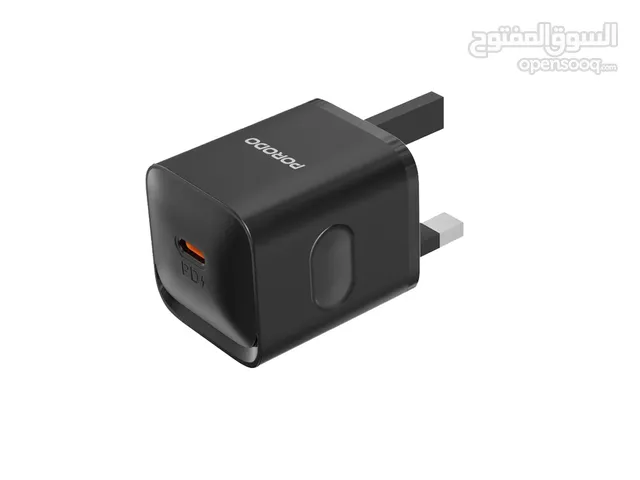 شاحن حائطي Porodo USB-C Power Delivery مع كابل Lightning - أسود