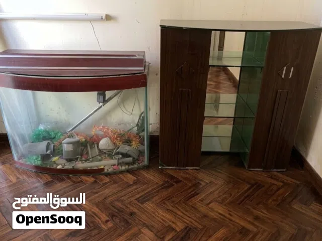 حوض سمك مع عدته للبيع