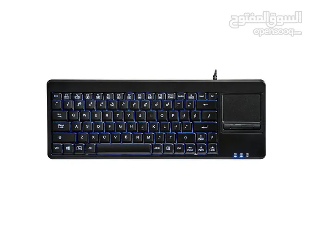 لوحه مفاتيح مع ماوس مدمج ومخرجين usb ماركه عالميه