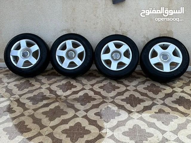 Audi Rims+tires In perfect condition/ جنطات اودي للبيع مع كوشوك