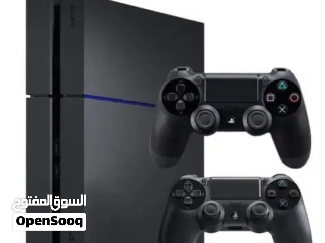 بلستيشن فور مستعمل للبيع مع جميع ملحقاته جهاز واحد فقط + مدخل الشريط خربان