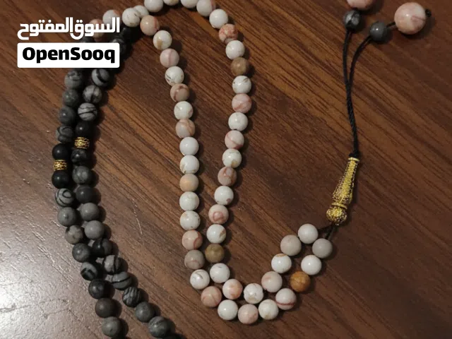 مسباح مسبحة سبحة إسلامية من الحجر الطبيعي