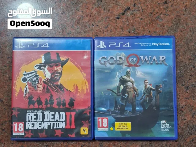 شريط ريد ديد ريدمبشن و شريط God of war بافضل حال وجيد جدا يمكن تبديل السيديات بين الطرفين...........