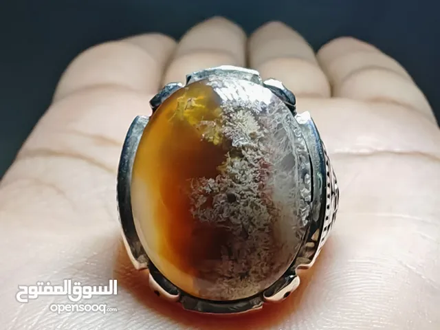طحلبي يماني اصلي مضمون صياغة بحرينيه فضه (925)