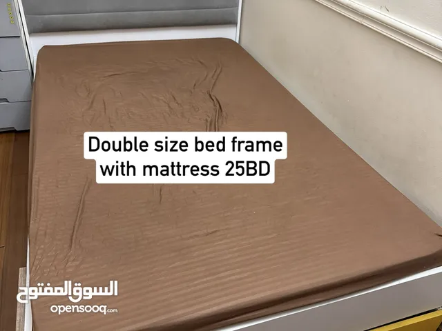 Double size bed frame with mattress