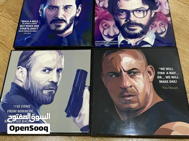 اربع لوحات للمشاهير