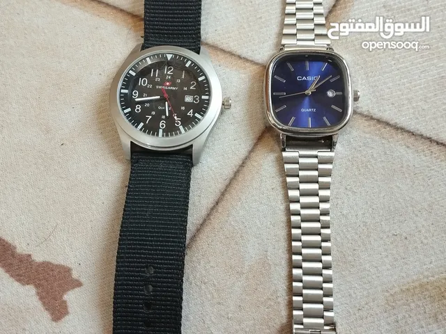 ساعات رجاليه عدد2 1 سويس ارمي 2 كاسيو