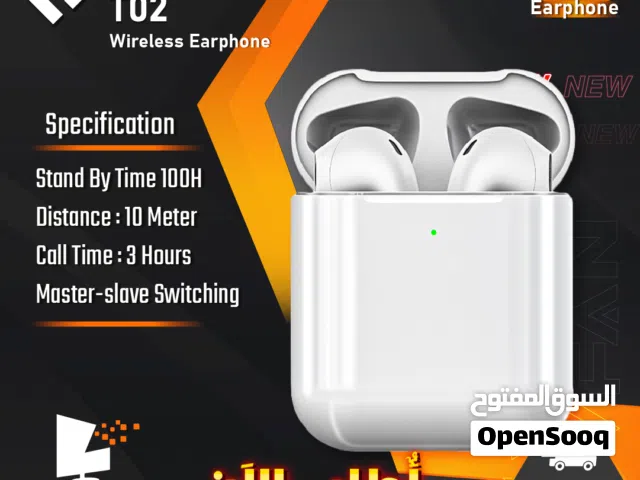 سماعات أذن جودة عالية وصوت واضح بلوتوث دون تأخير T02 Wireless Earbuds No Delay / Clear Sound