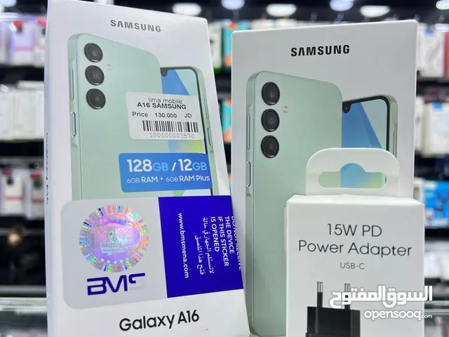 جهاز جديدSamsung A16 رام 8 و 12 جيجا 128 مكفول سنة متوفر توصيل وهداياااااا