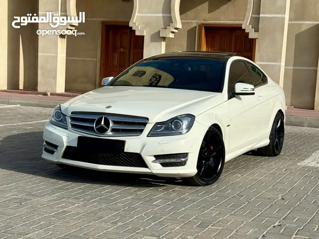 مارسيدس بنز كوب C350 خليجي موديل 2012 فل اوبشن فتحة سقف بنوراما + مقاعد جلد
