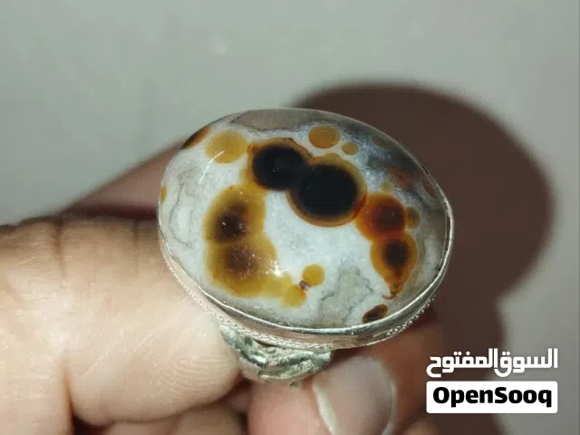 خاتم فضه عقيق سليماني هندي