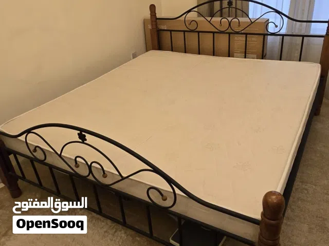 Light weight king size Bed with Mattress (Excellent condition)