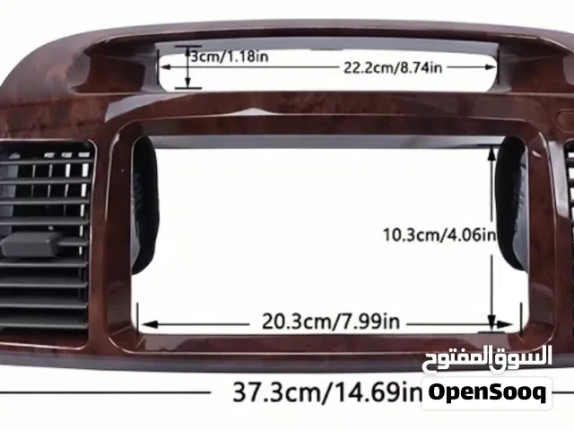 الشاشه مع ديكور خشبي مكيف تويوتا كامري من 2002 إلي 2006