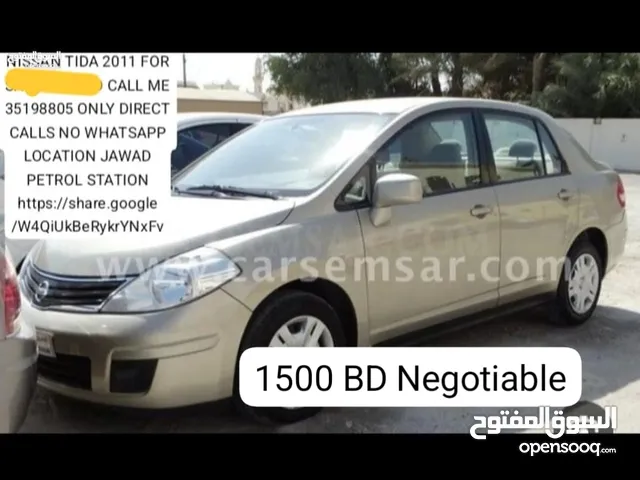 NISSAN TIDA 2011 FOR SALE Mobile number mentioned below 1500 BD LOCATION JAWAD PETROL STATION https: