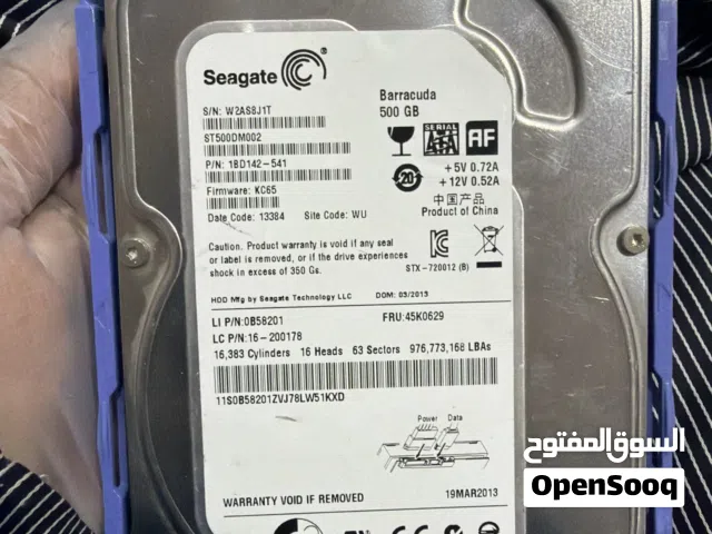 للبيع هاردسك Seagate Barracuda سعة 500 جيجا - بحالة ممتازة
