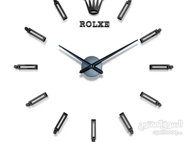 ساعة حائط 3D ملكية (كبيرة) - تصميم عصري صامت - شامل التوصيل