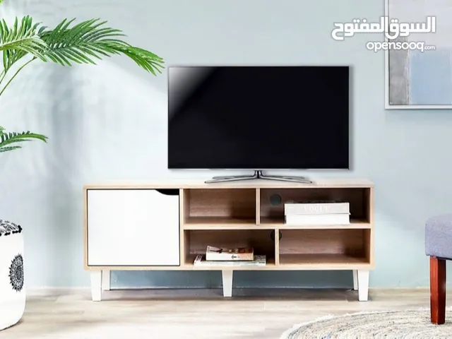 طاولة تلفزيون تشيل ل 50 بوصه جديده بالكرتون جوده ممتازة