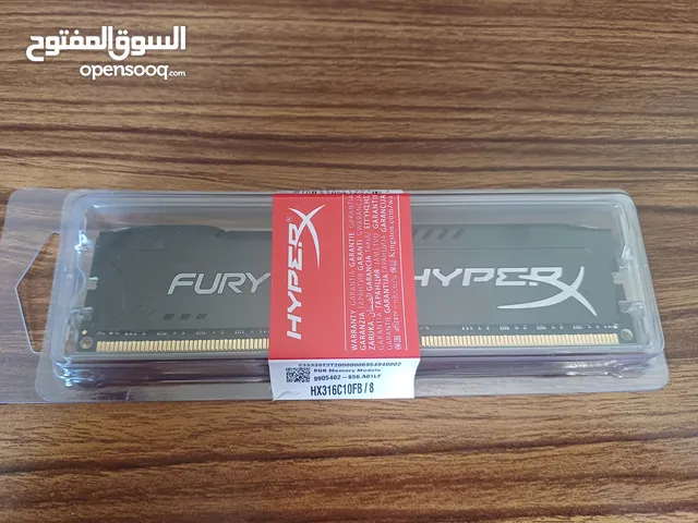 DDR3-1600-8GB-Fury-HyperX-New -Kingston