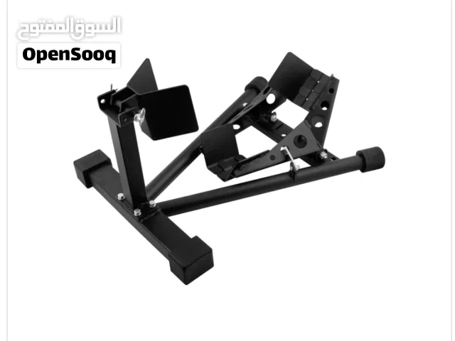 Motorcycle Stand and Wheel Chock with Clamps Black - 861212