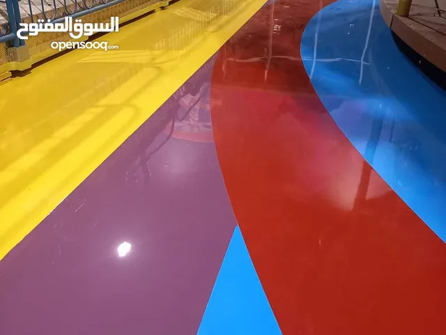 أيبوكسي أرضيات وجدران .فواصل تمدد. أعمال باطون. أعمال عزل وزفتة.ملاعب .قصارة اسبانية.تخطيط .