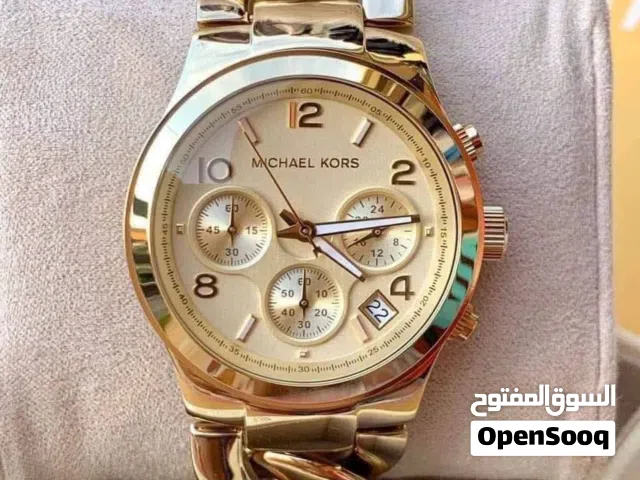 Brand: Michael Kors Type: Chronograph wristwatch Color: Rose Gold Case Shape: Round Bracelet Style:
