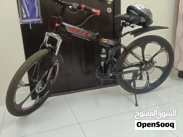 Like-New Geared Folding Bicycle with Helmet & Safety Jacket