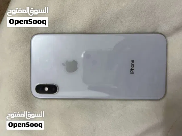 آيفون XS أبيض مستعمل بحالة جيدة مع سعة 64 جيجابايت من أبل بطاريته 85